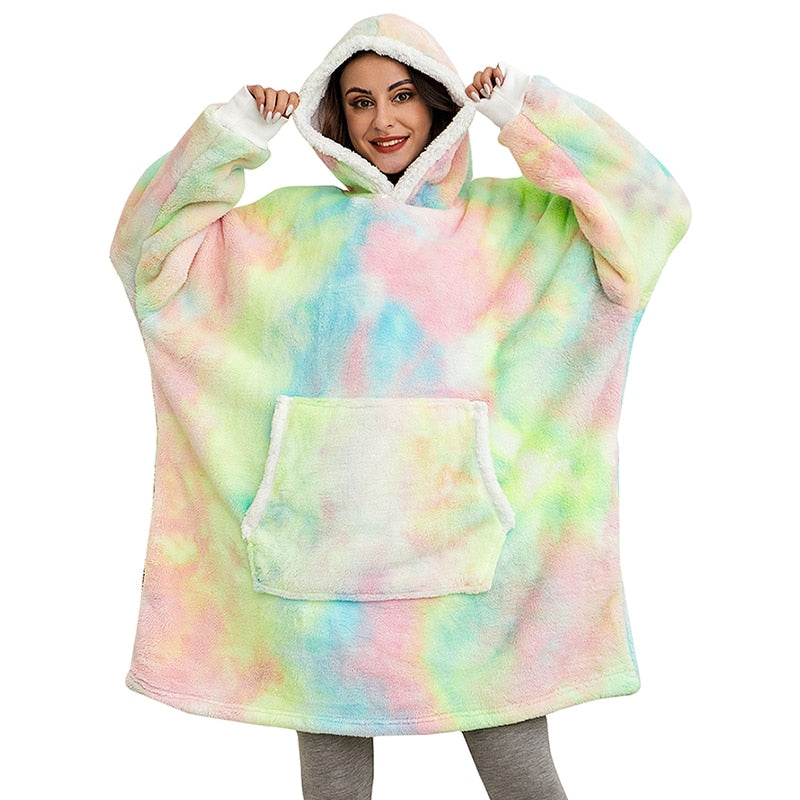 Ultra Zachte Fleece En Wol Hooded Deken Voor Comfort En Warmte Thuis