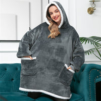Ultra Zachte Fleece En Wol Hooded Deken Voor Comfort En Warmte Thuis