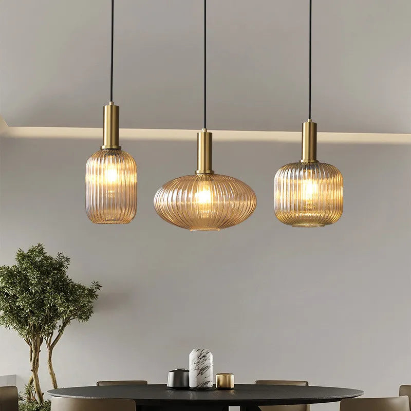Nordic Kleurrijke Glazen Retro Hanglamp