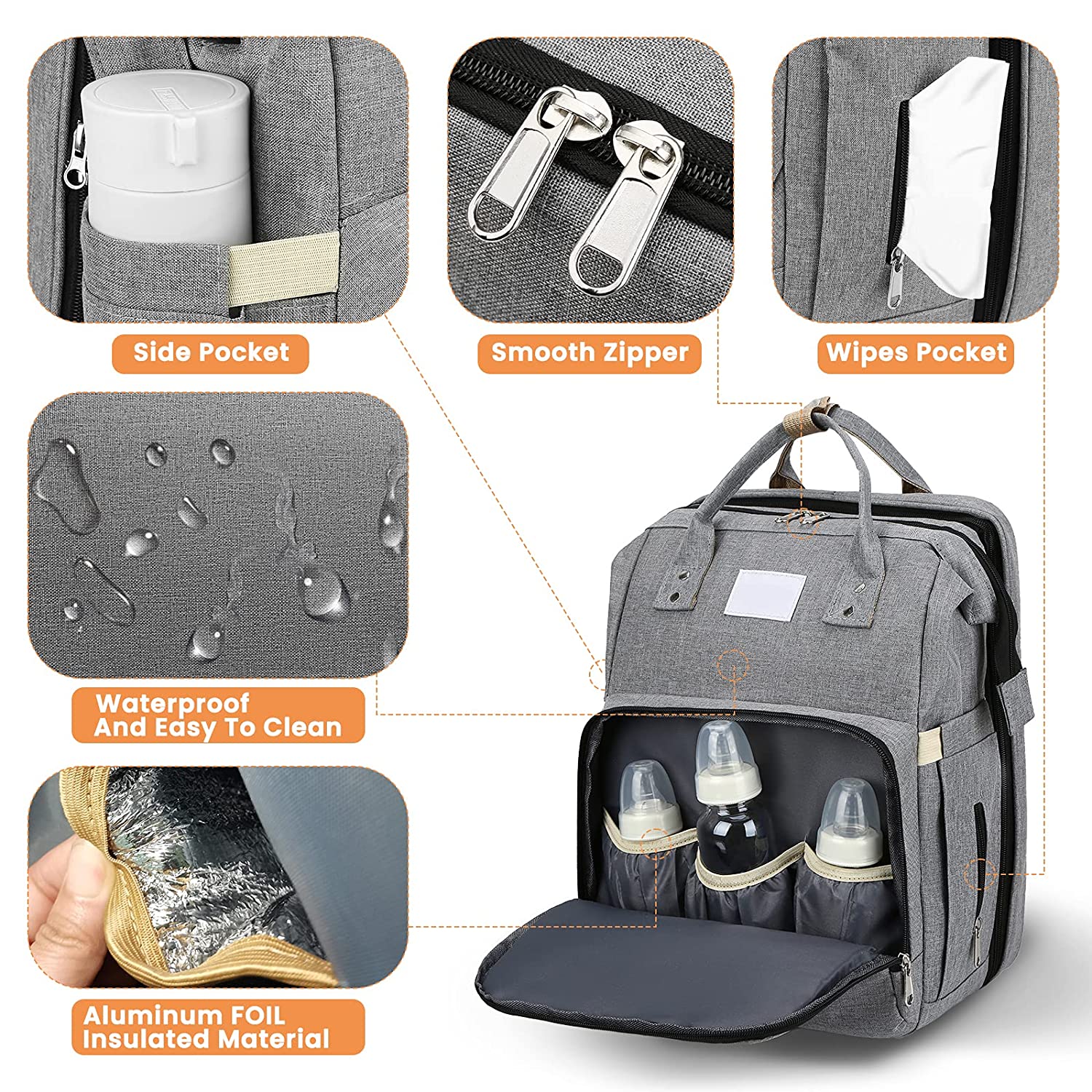 2-in-1 luiertas voor baby's