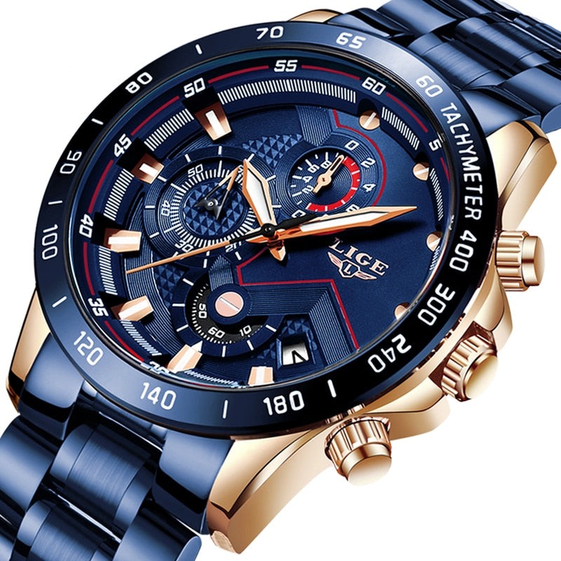 Tijdloze Stalen Kwarts Horloge