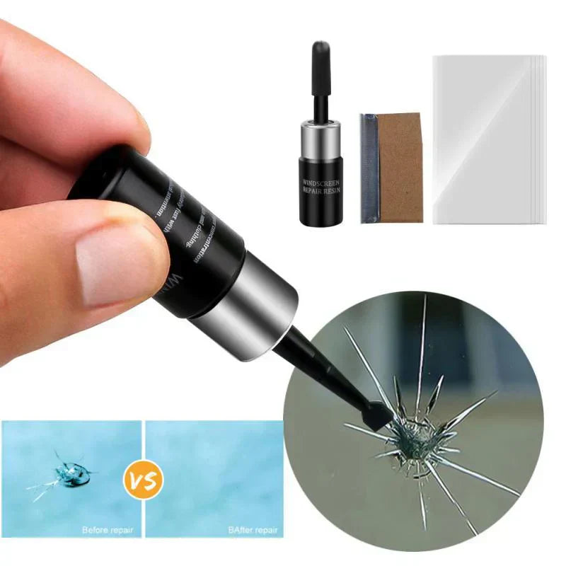 Glas Revive reparatieset | Sterke, transparante bescherming Versterkt gebarsten glas voor een naadloze, langdurige afwerking.