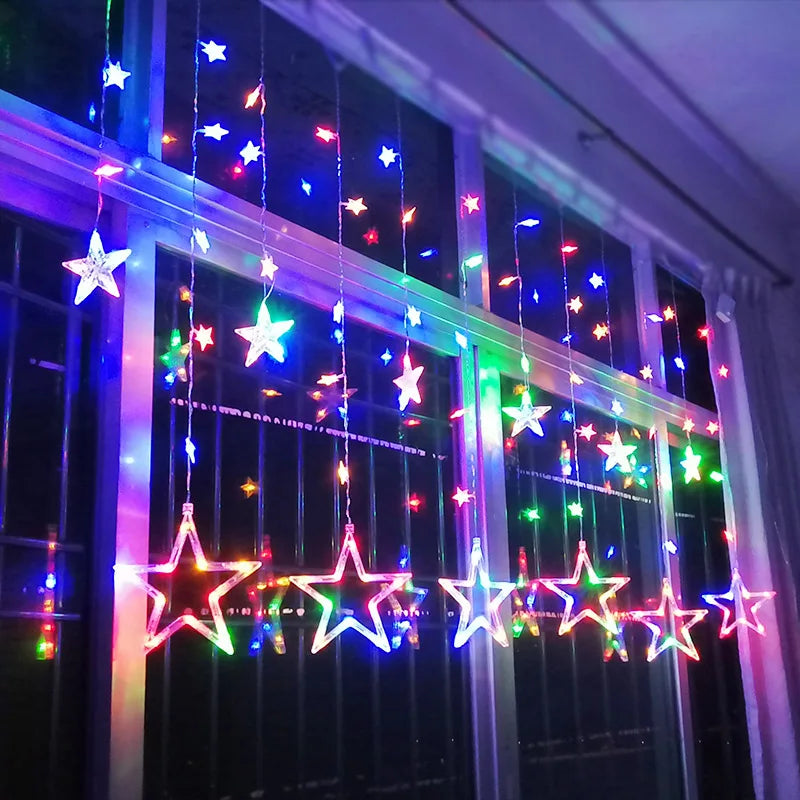LumiStar – LED Sterrenlichtslinger Gordijnverlichting Kerstmis