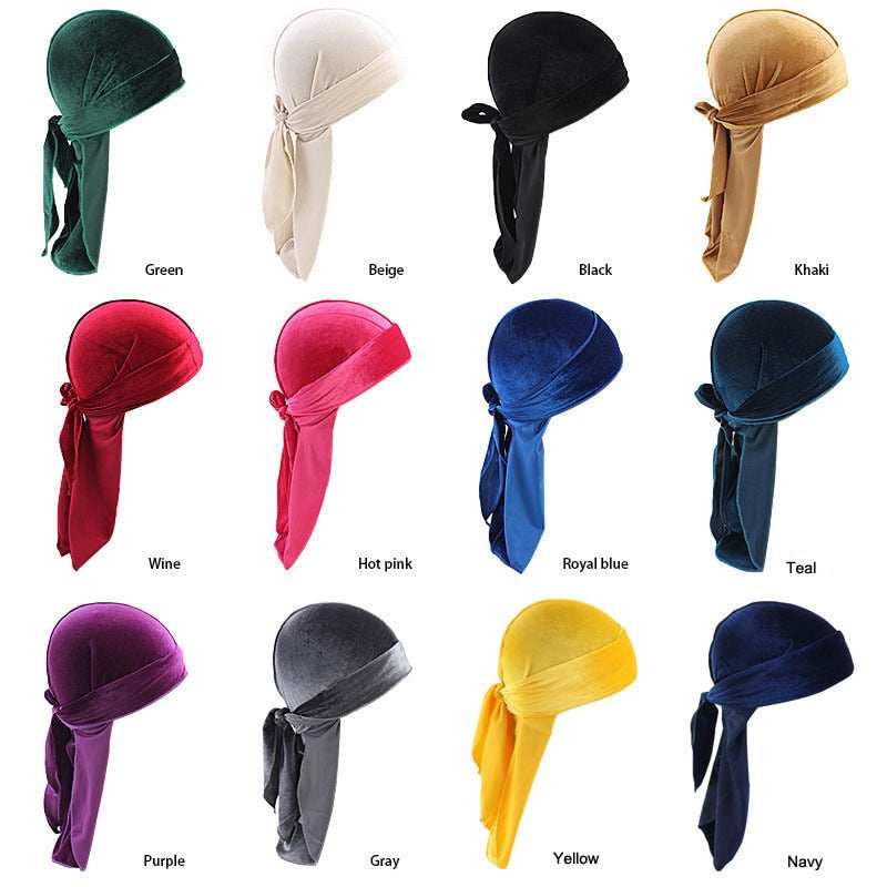 Ademende fluwelen Durag