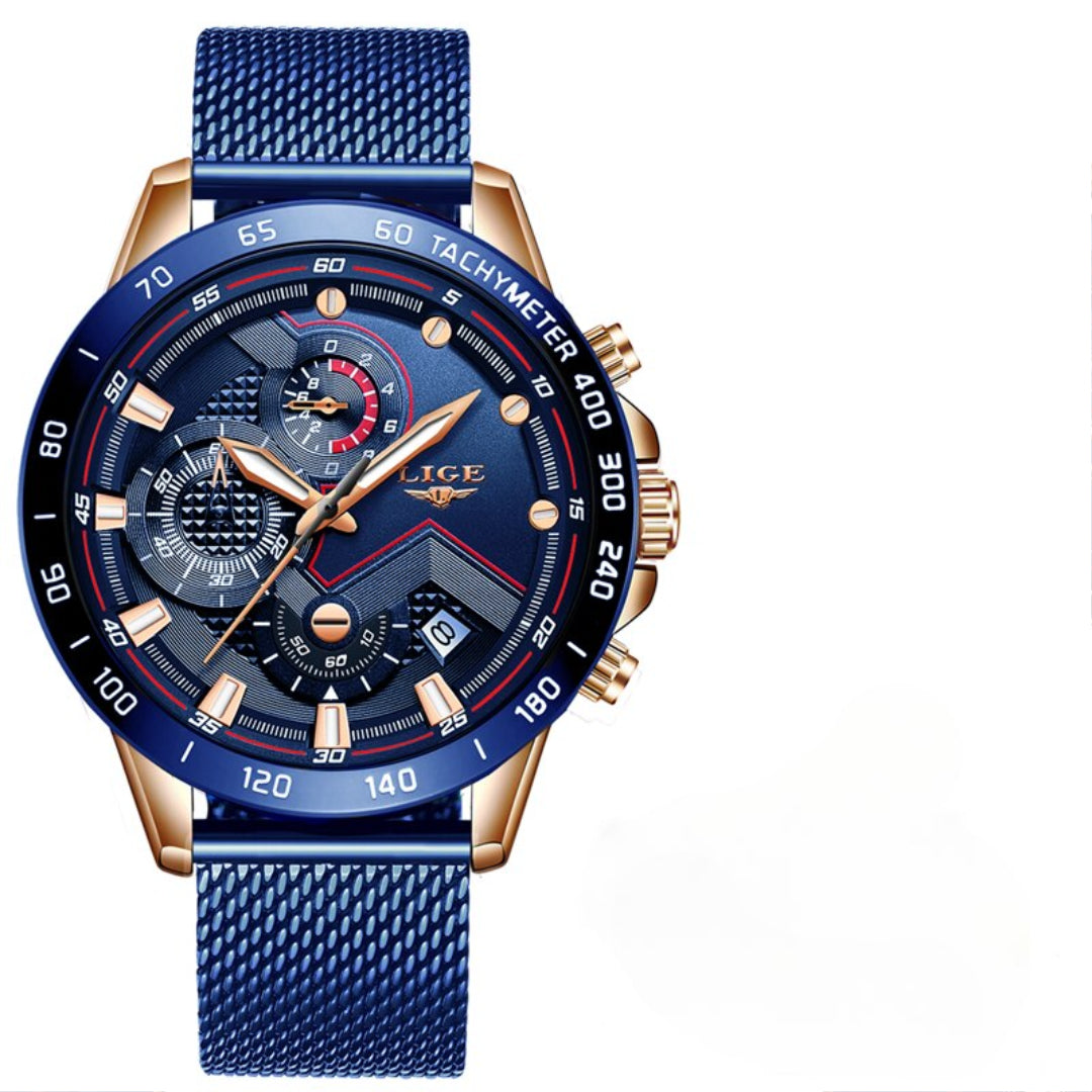 Tijdloze Stalen Kwarts Horloge