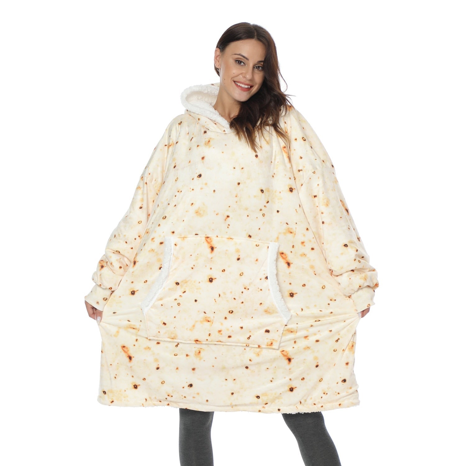 Ultra Zachte Fleece En Wol Hooded Deken Voor Comfort En Warmte Thuis