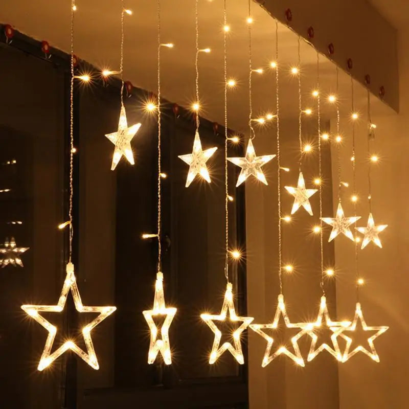 LumiStar – LED Sterrenlichtslinger Gordijnverlichting Kerstmis