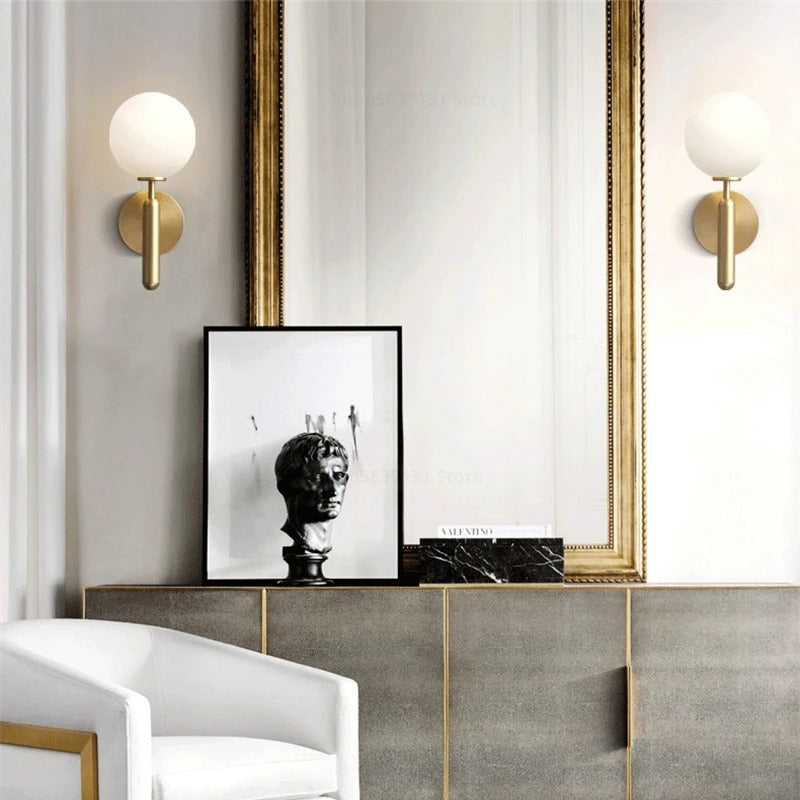Minimalistische Globe Mystieke Stralende Wandlamp
