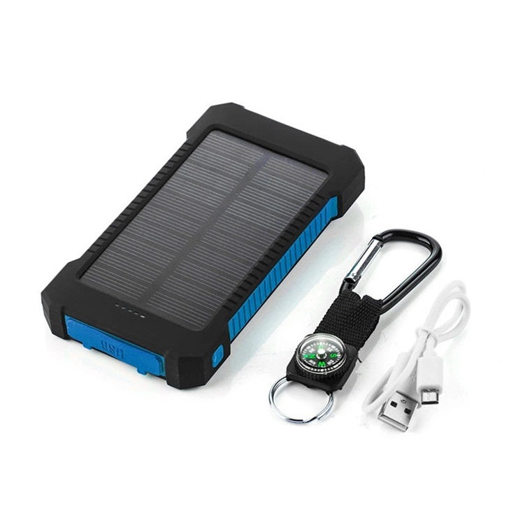 Waterdichte zonne-energiebank | LED-oplader voor smartphones, fietsen en kamperen