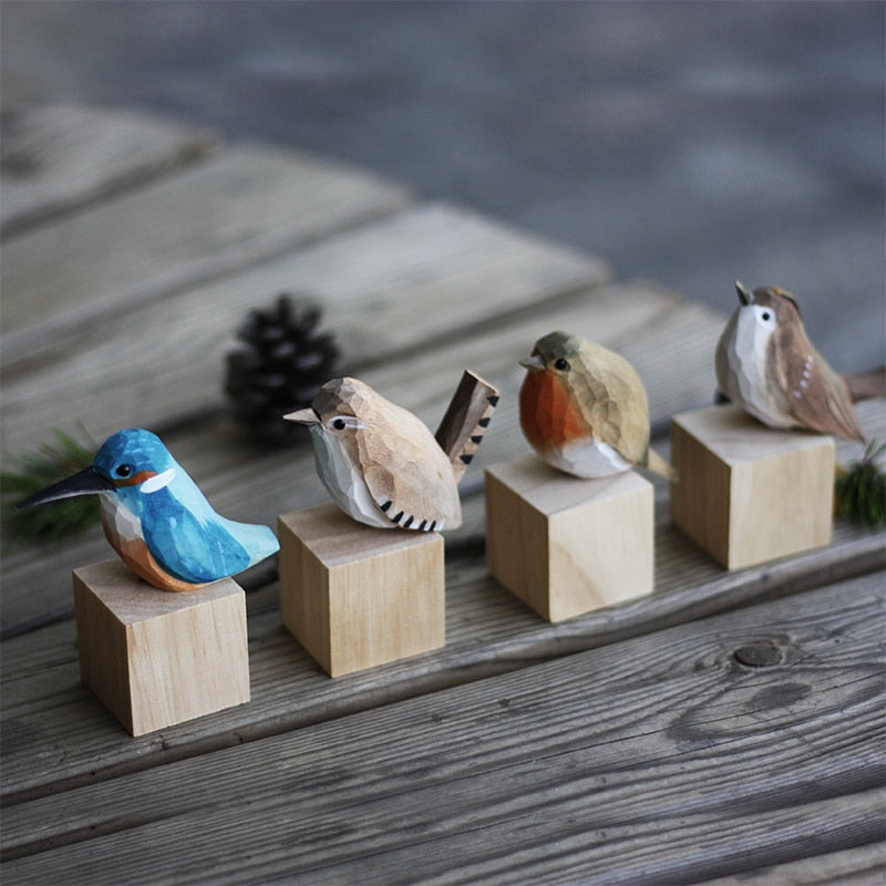 Houten Vogel Decoratie – Handgemaakt, Natuurlijk Hout & Scandinavische Stijl voor Thuis