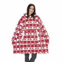 Ultra Zachte Fleece En Wol Hooded Deken Voor Comfort En Warmte Thuis