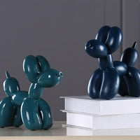 Artisano Luxe Ballon Hond Sculptuur | Exquisite handgemaakte hars kunstwerk dat een speelse touch toevoegt aan elke luxe decor