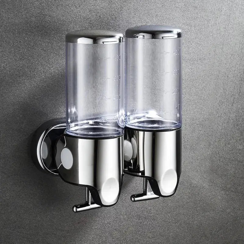 PureFlow - Wandzeepdispenser met twee compartimenten voor een elegante badkamer