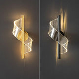 Moderne LED Wandlamp met Golfvormig Ontwerp en Aanpasbare Lichtkleuren