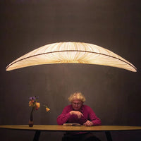 Aurelia LED Hanglamp In Wit Met Zeilstof Kroonluchter