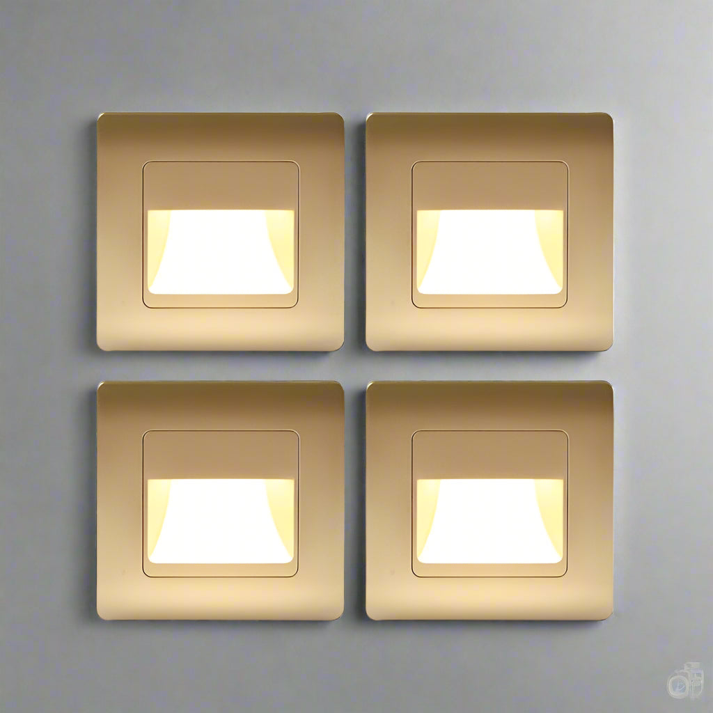 EB Brone - LED Traplicht 4 Kleuren PIR Sensor Inbouw Voetlicht