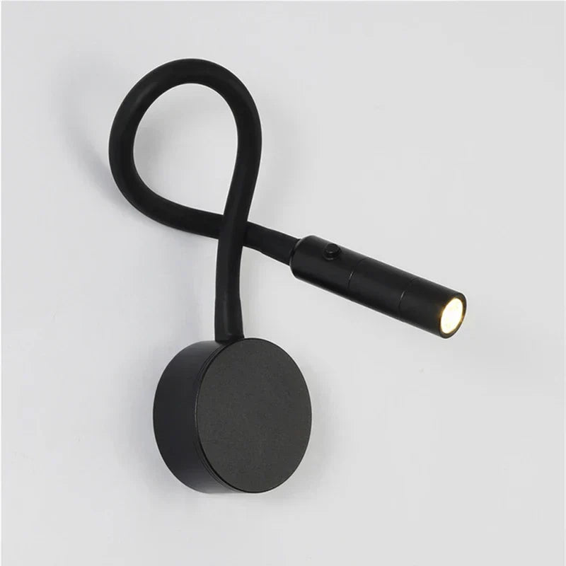 Moderne Flexibele LED-Leeswandlamp met Schakelaar voor Slaapkamer en Studie - 1W/3W