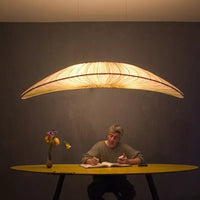 Aurelia LED Hanglamp In Wit Met Zeilstof Kroonluchter