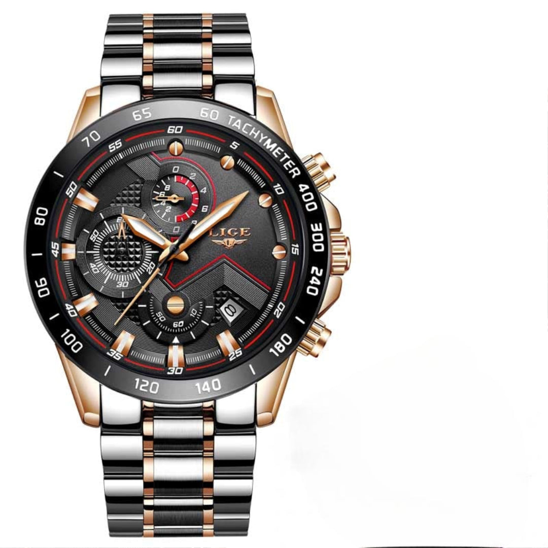 Tijdloze Stalen Kwarts Horloge