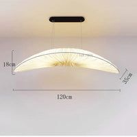 Aurelia LED Hanglamp In Wit Met Zeilstof Kroonluchter