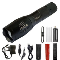 Z12 LED Zaklamp | Tactische LED-zaklamp met 5 standen en zoomfunctie voor gebruik buitenshuis