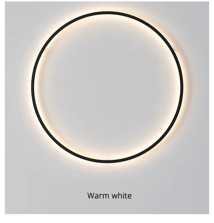 NovaHalo LumaNova Circulaire Wandlamp Voor Moderne Minimalistische Interieurs