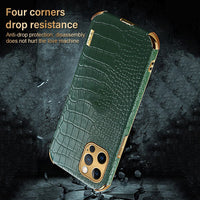 iPhone Leer Case Krokodil – Luxe & Beschermend