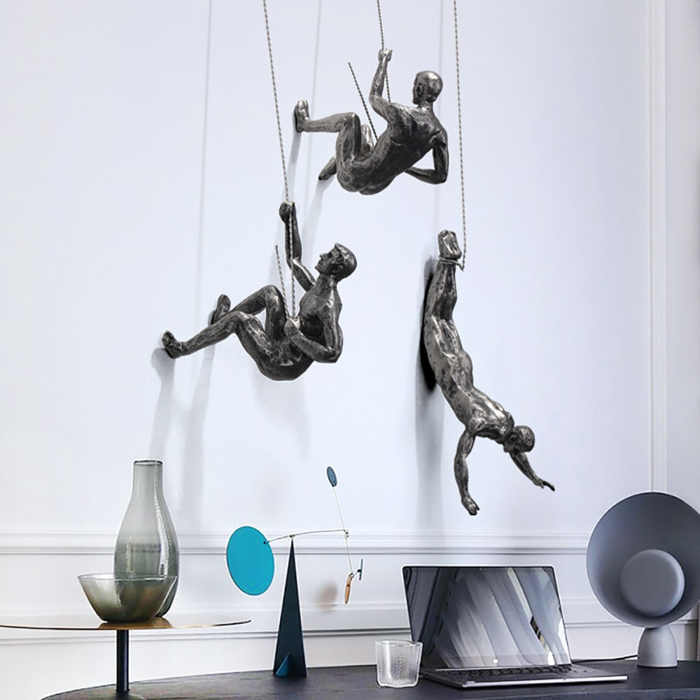 Bergklimmer wandsculptuur – PeakFigures