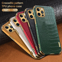 iPhone Leer Case Krokodil – Luxe & Beschermend
