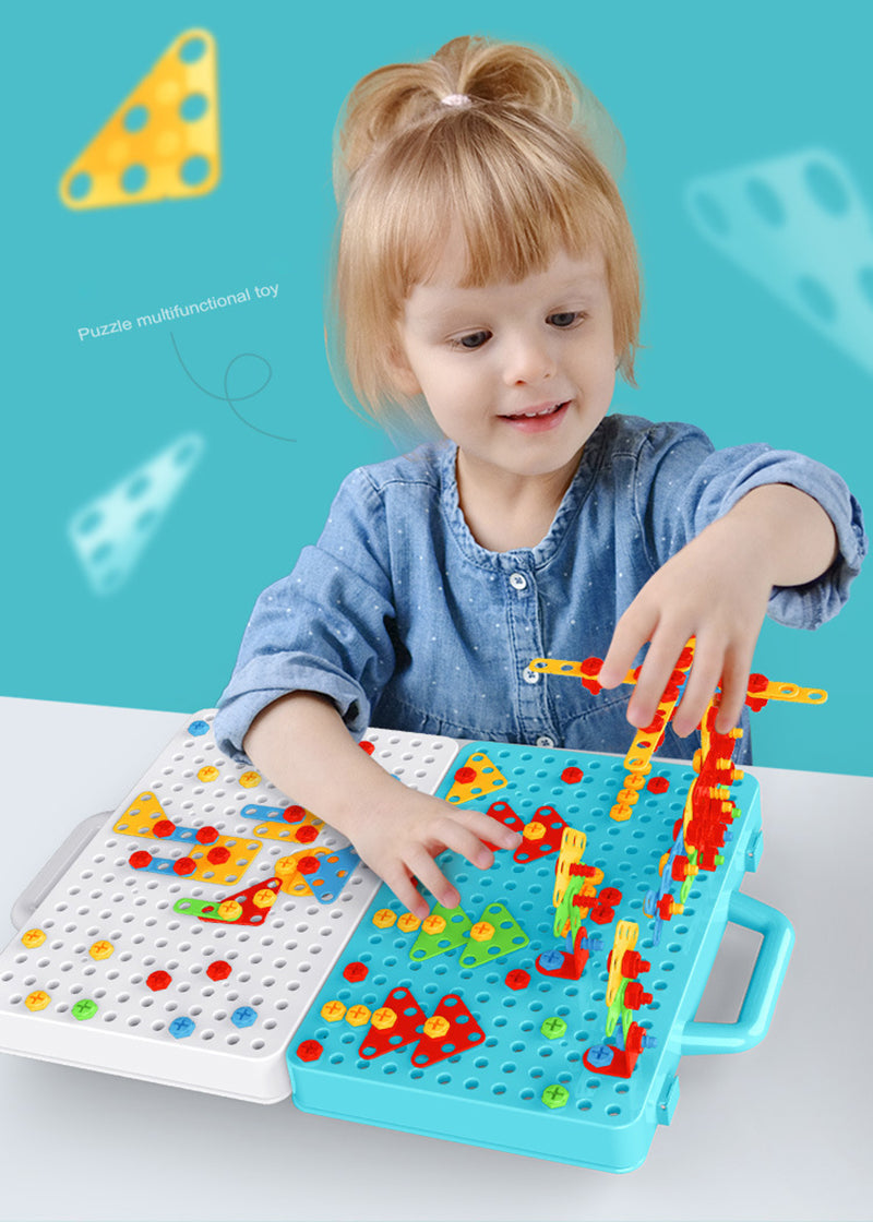 Creatieve bouwdoos met speelgoedboormachine - BuildyDrill
