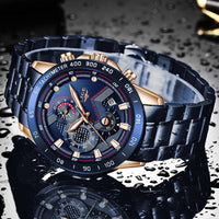 Tijdloze Stalen Kwarts Horloge