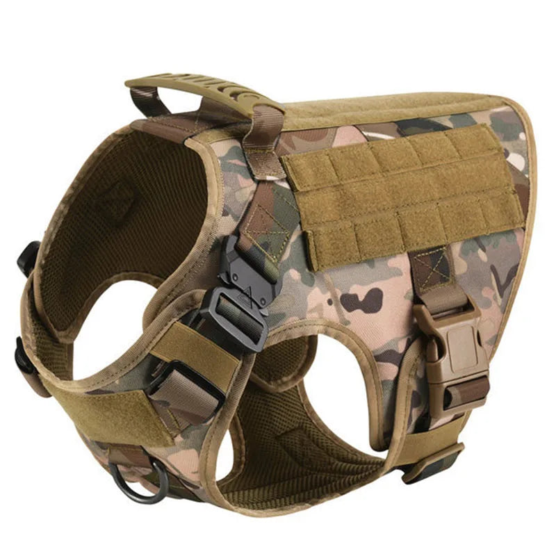 TacticalElite K9 Harness and Leash Set | Military dog harness for large dogs with leash for training