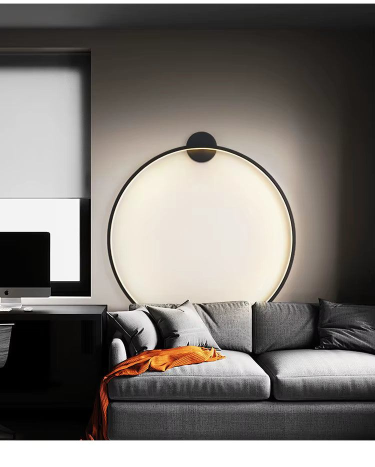 NovaHalo LumaNova Circulaire Wandlamp Voor Moderne Minimalistische Interieurs