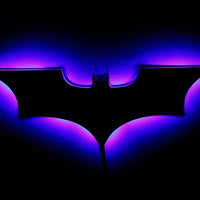 Batman LED Wandlamp met Draadloze Afstandsbediening en Kleurverandering
