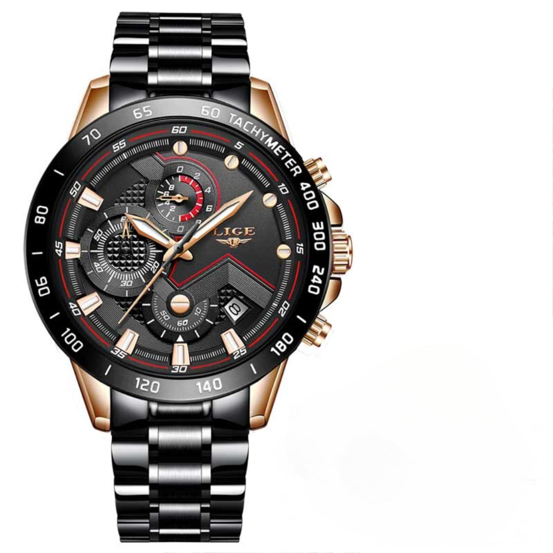 Tijdloze Stalen Kwarts Horloge