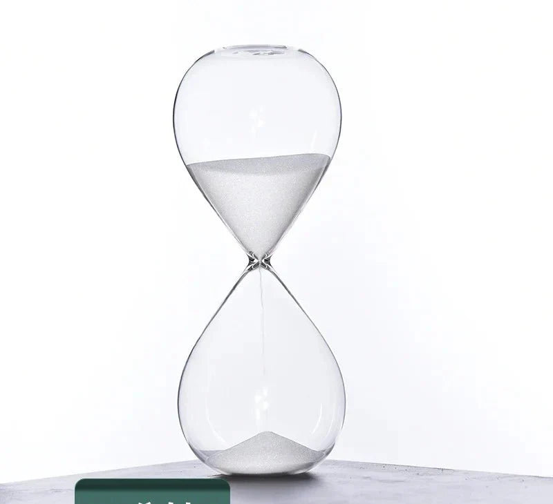 Glas Zandloper Timer | Stijlvolle Decoratie met 5/10/30/60 Minuten Tijdsaanduiding