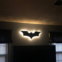 Batman LED Wandlamp met Draadloze Afstandsbediening en Kleurverandering