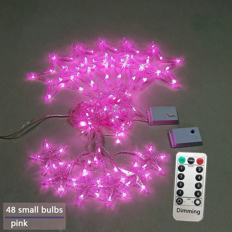 LumiStar – LED Sterrenlichtslinger Gordijnverlichting Kerstmis