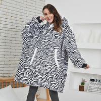 Ultra Zachte Fleece En Wol Hooded Deken Voor Comfort En Warmte Thuis
