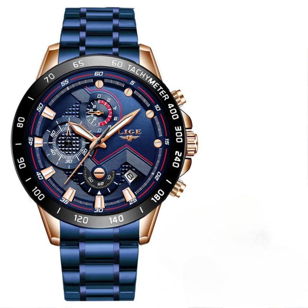 Tijdloze Stalen Kwarts Horloge