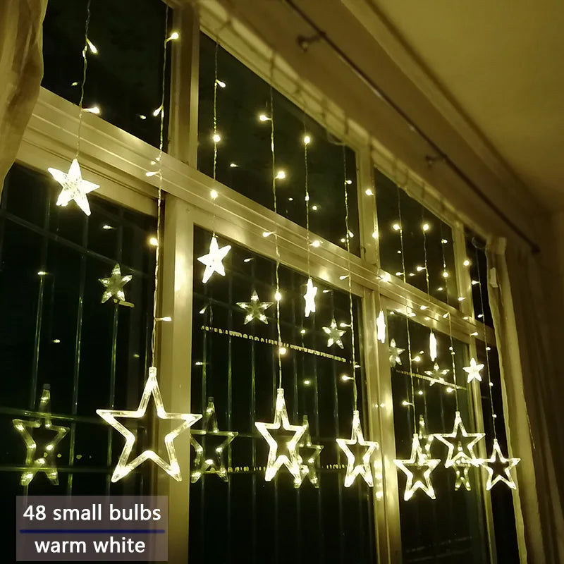 LumiStar – LED Sterrenlichtslinger Gordijnverlichting Kerstmis