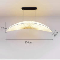 Aurelia LED Hanglamp In Wit Met Zeilstof Kroonluchter
