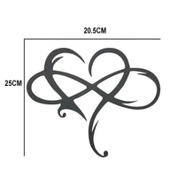 LoveBound - Elegante muurdecoratie in de vorm van een hart en het symbool van de oneindigheid