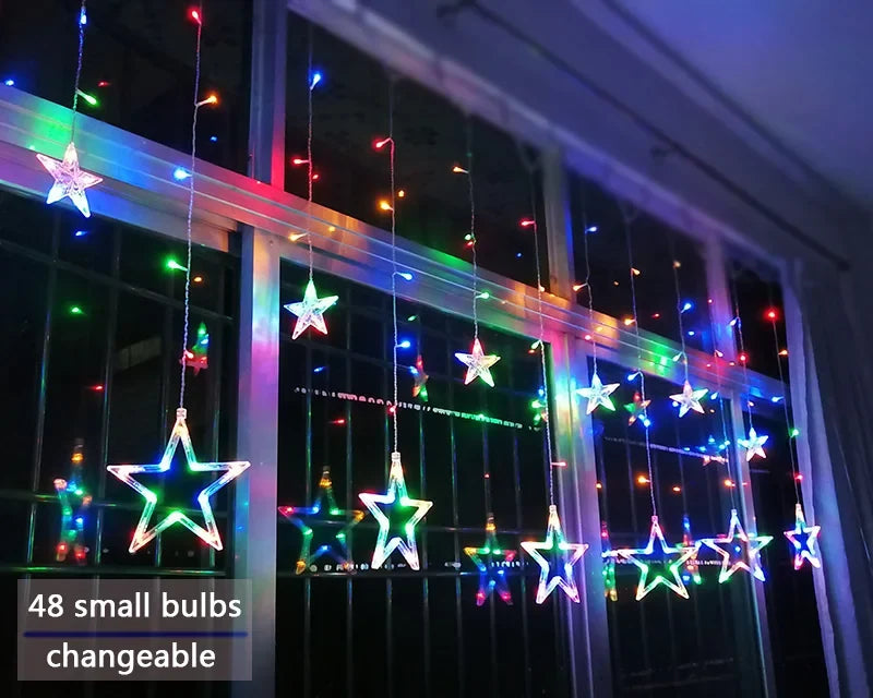 LumiStar – LED Sterrenlichtslinger Gordijnverlichting Kerstmis