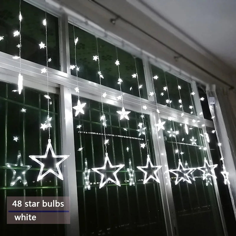 LumiStar – LED Sterrenlichtslinger Gordijnverlichting Kerstmis