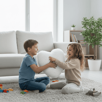 HUGNEST – Hartvormig Kunstbont Kussen voor Warme & Moderne Woonruimtes