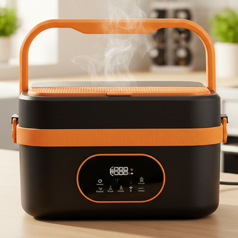 WORKWARM – Draadloze Zelfverwarmende Lunchbox voor Warme Maaltijden op het Werk