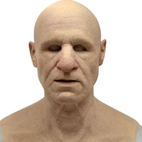 Realistisch Latex Oude Man Masker – Expressief Halloween Kostuum Hoofdkap