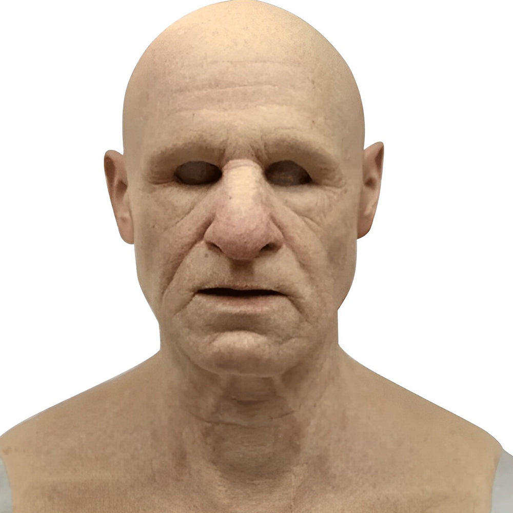 Realistisch Latex Oude Man Masker – Expressief Halloween Kostuum Hoofdkap