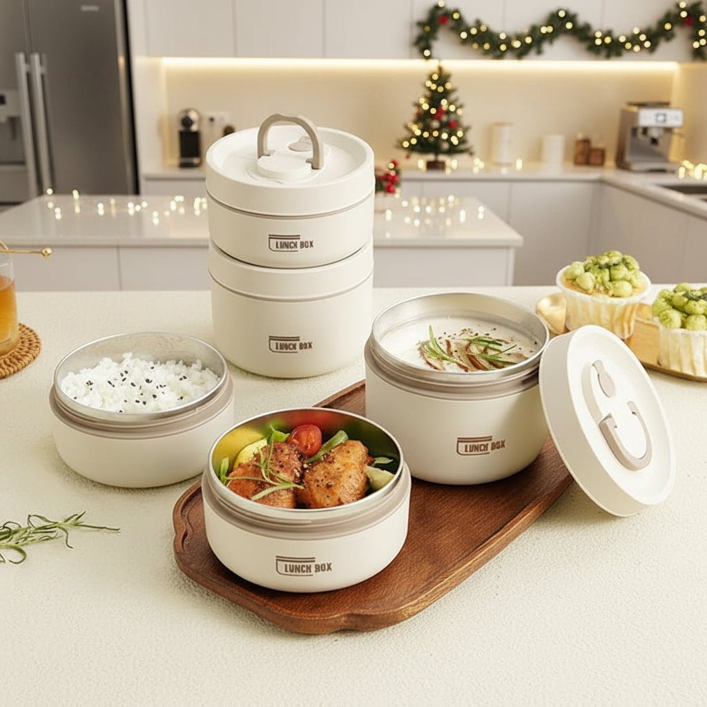 HEATLOX – Dubbelwandige, geïsoleerde lunchbox voor langdurige warmteretentie